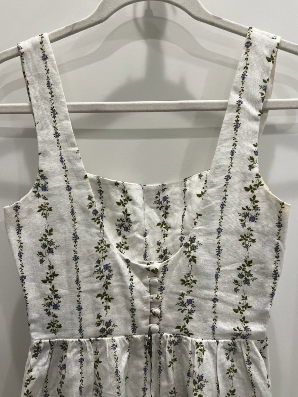 Reformation White Linen Dress - 2 - Picture 6 of 7